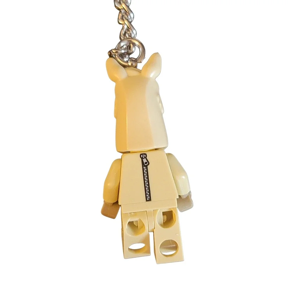 LEGO Llama Girl Keychain  OS Cream New Minifigure 854081 Costume Accessory
